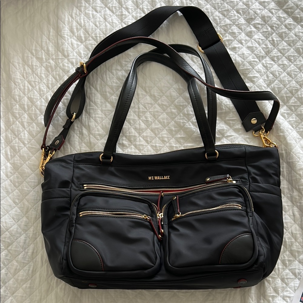 MZ Wallace Black Shoulder Bag with Durable Design
